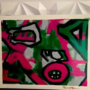 Paintings by artist Micheal Milan ….collection named “Unintentional Success “…..